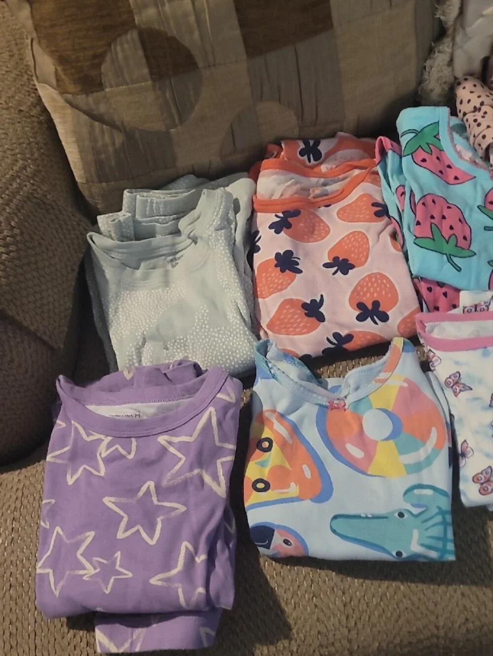 Carter's Girls' Assorted Pajama Tops and Bodysuits - Purple, Pink, Blue, White